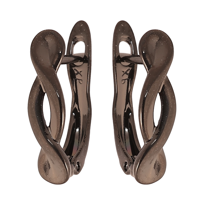 Серьги Xuping Позолота Black (черное золото) английский замок Декоративный узор фото №1