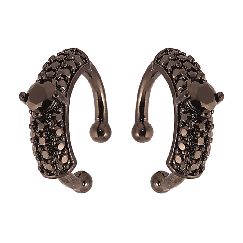 Сережки Xuping Позолота Black (чорне золото) кафи «Інкрустація чорним цирконієм» фото №1 Сережки Xuping Позолота Black (чорне золото) кафи «Інкрустація чорним цирконієм» фото №1