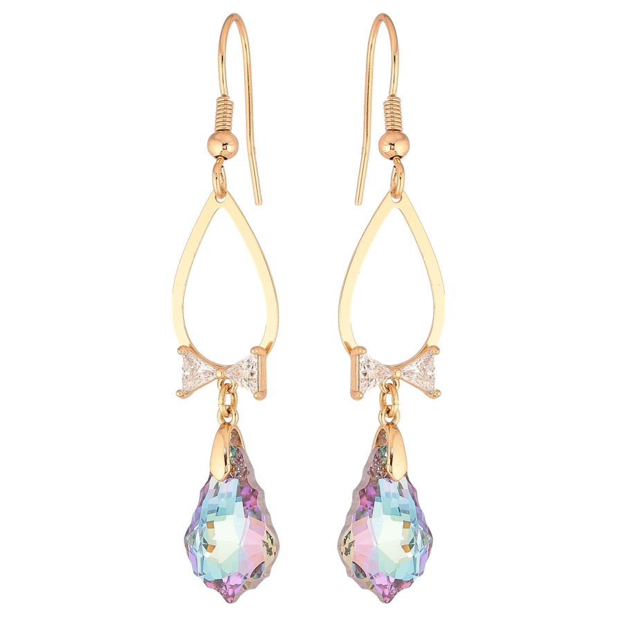 Сережки Xuping колір 18K з кристалами Swarovski французький замок «Підвіски з кристалами Paradise Shine» фото №1