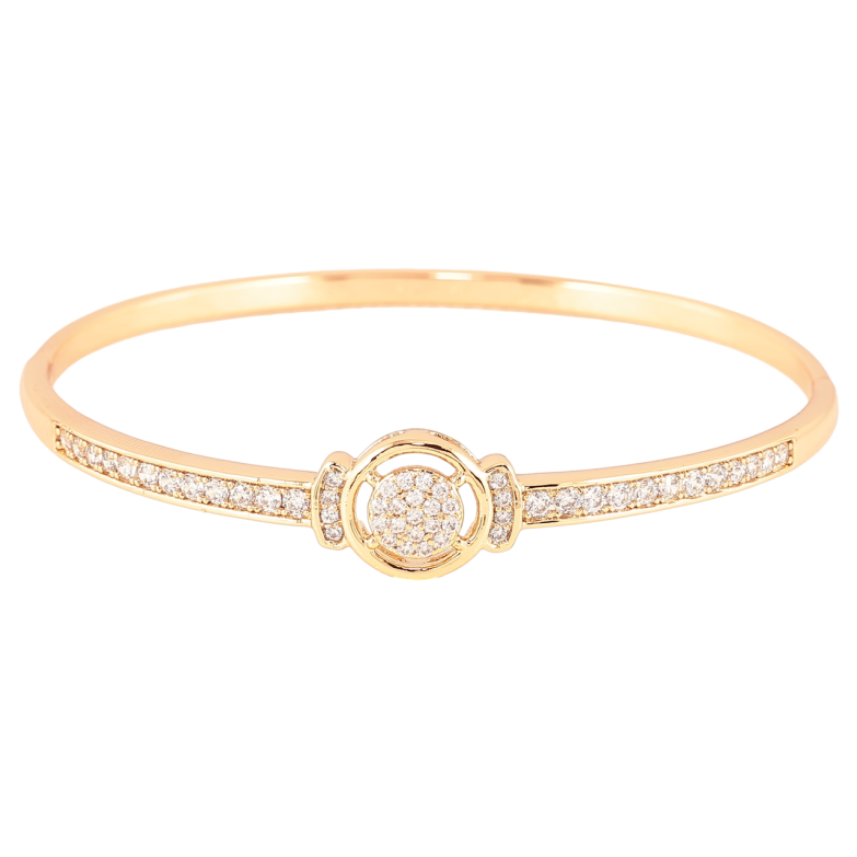 Браслет Xuping Позолота 18K Инкрустация цирконием ø 6см фото №7