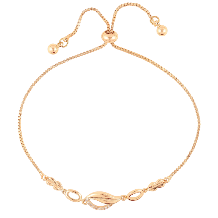 Браслет Xuping Позолота 18K Цепочка с декоративной вставкой на бегунке 10-24см х 1мм фото №11