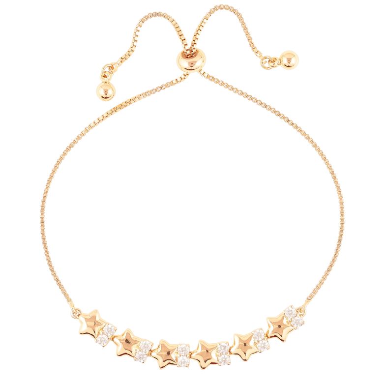 Браслет Xuping Позолота 18K Звезды с цирконием на бегунке 10-23см х 1мм фото №5