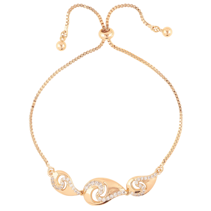 Браслет Xuping Позолота 18K Цепочка с декоративной вставкой на бегунке 10-22см х 1мм фото №19