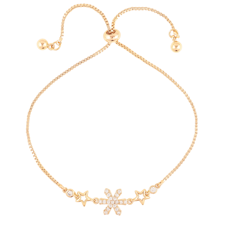 Браслет Xuping Позолота 18K Звезды с цирконием на бегунке 10-23см х 1мм фото №1