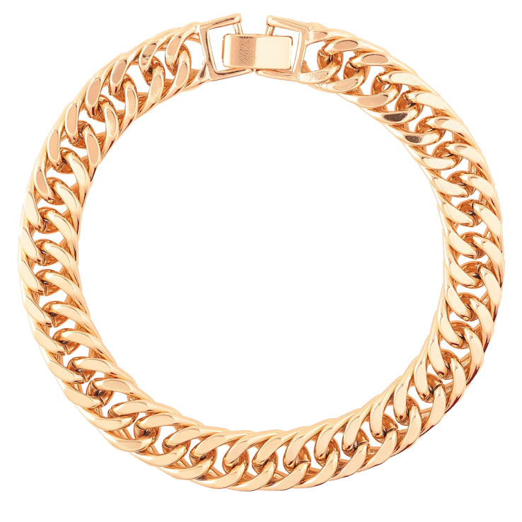 Браслет Xuping Позолота 18K Браслетное плетение Кобра размер 20см х 9мм фото №9
