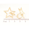 Серьги Xuping Позолота 18K колечки Звезды фото №2