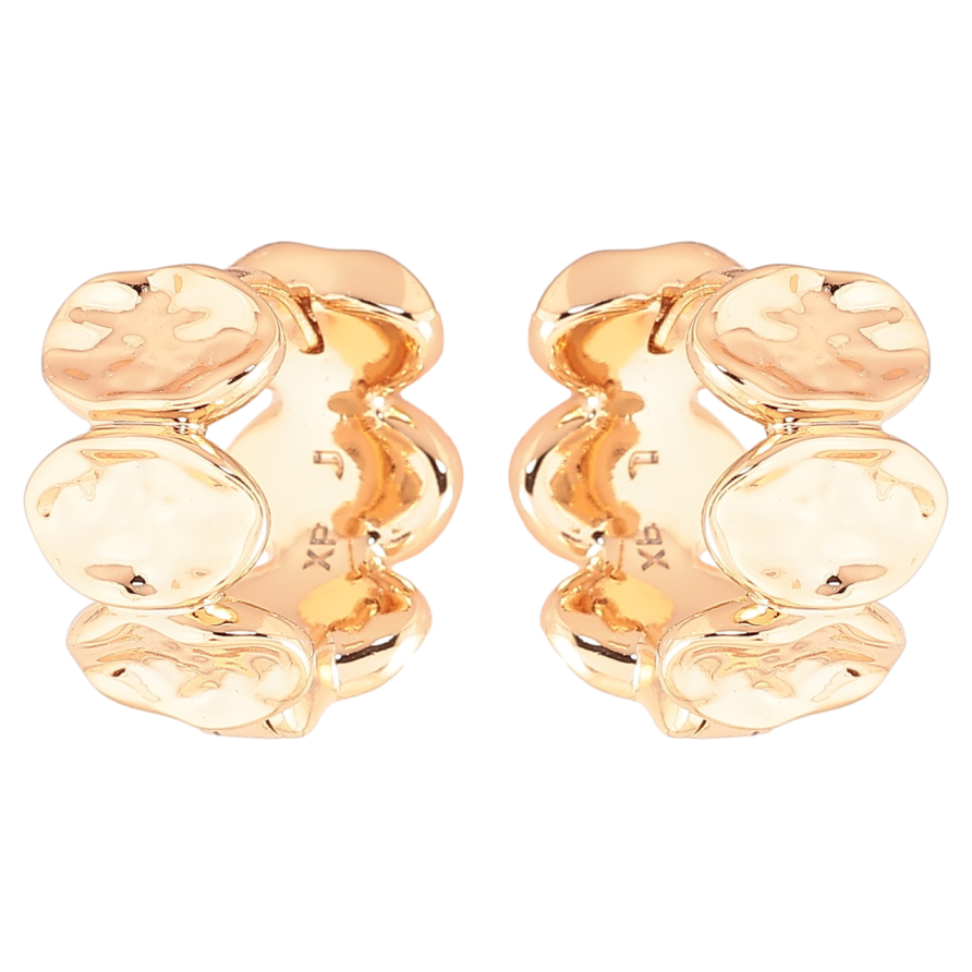 Серьги Xuping Позолота 18K колечки Декоративный узор фото №1 Серьги Xuping Позолота 18K колечки Декоративный узор фото №1