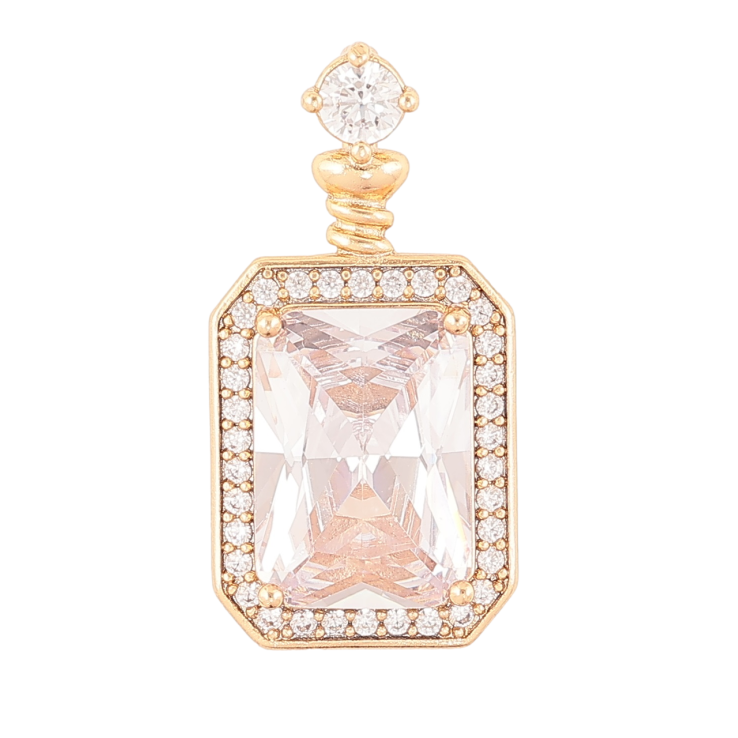 Кулон Xuping Позолота 18K «Фіаніт в обрамленні цирконію» для ланцюжка до 3мм фото №19