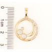 Кулон Xuping Позолота 18K «Колечко з візерунком цирконієм» для ланцюжка до 6мм фото №2