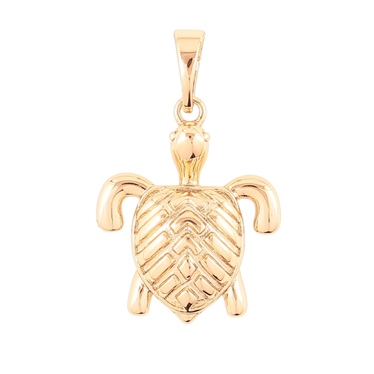 Кулон Xuping Позолота 18K «Черепашка» для ланцюжка до 5мм фото №4