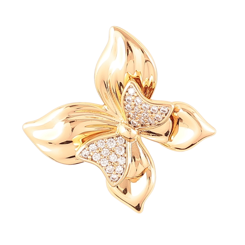 Кулон Xuping Позолота 18K «Бантик з цирконієм» для ланцюжка до 4мм фото №1