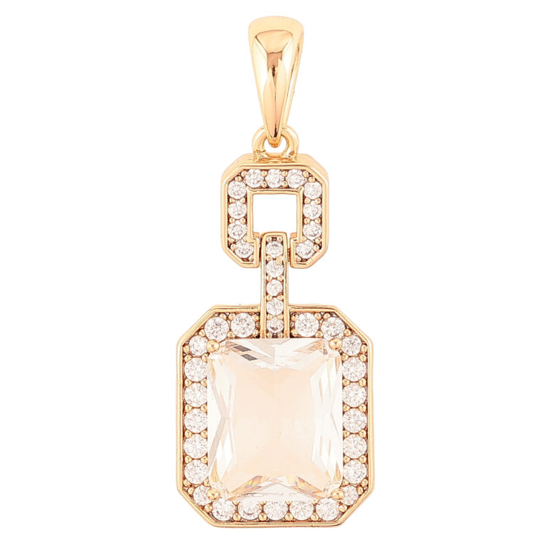 Кулон Xuping Позолота 18K «Фігурна підвіска з фіанітом і цирконієм» для ланцюжка до 6мм фото №16