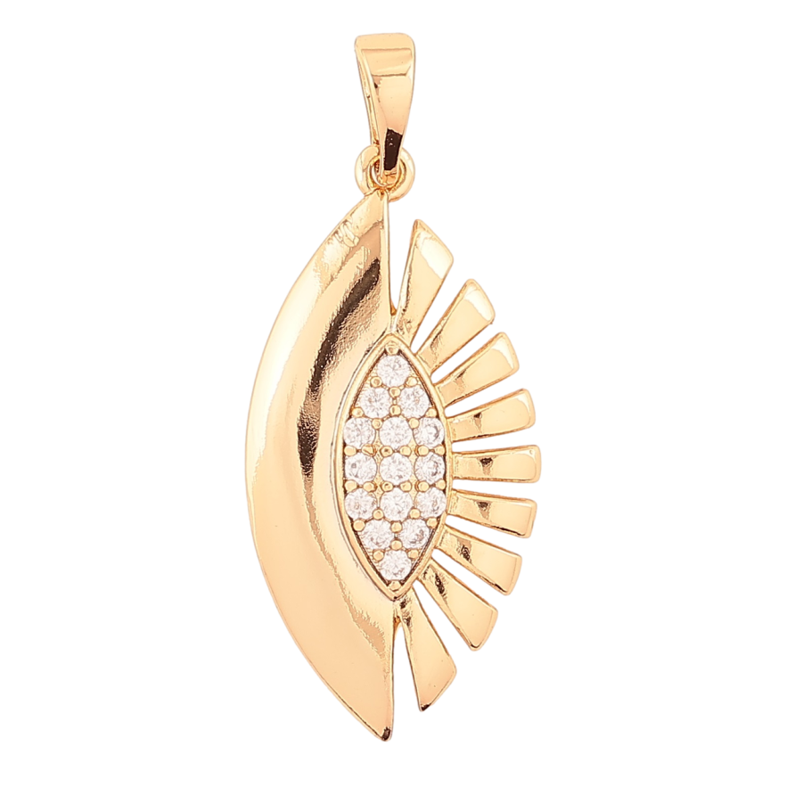 Кулон Xuping Позолота 18K Узор с инкрустацией цирконием для цепочки до 5мм фото №1