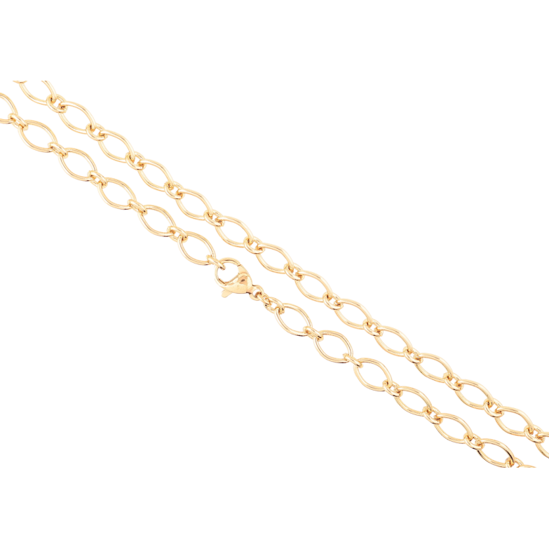 Ланцюжок Xuping Позолота 18K «Плетіння Фантазійне» довжина 49см х 5мм фото №1