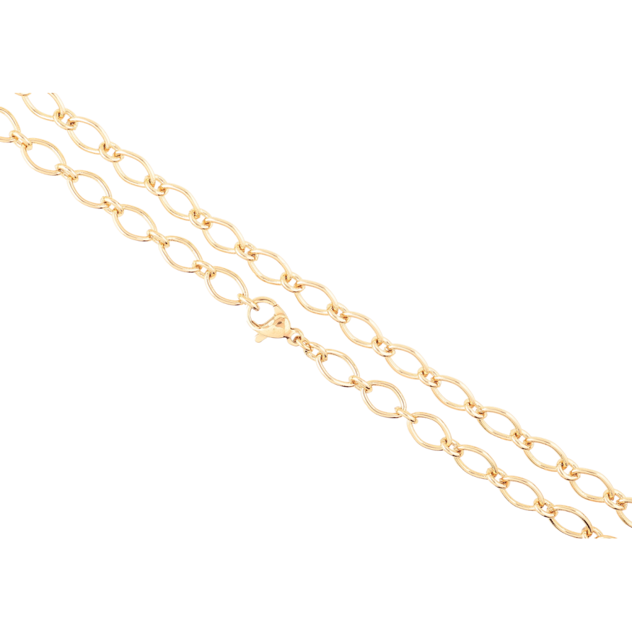 Цепочка Xuping Позолота 18K Плетение Фантазийное длинна 49см х 5мм фото №1