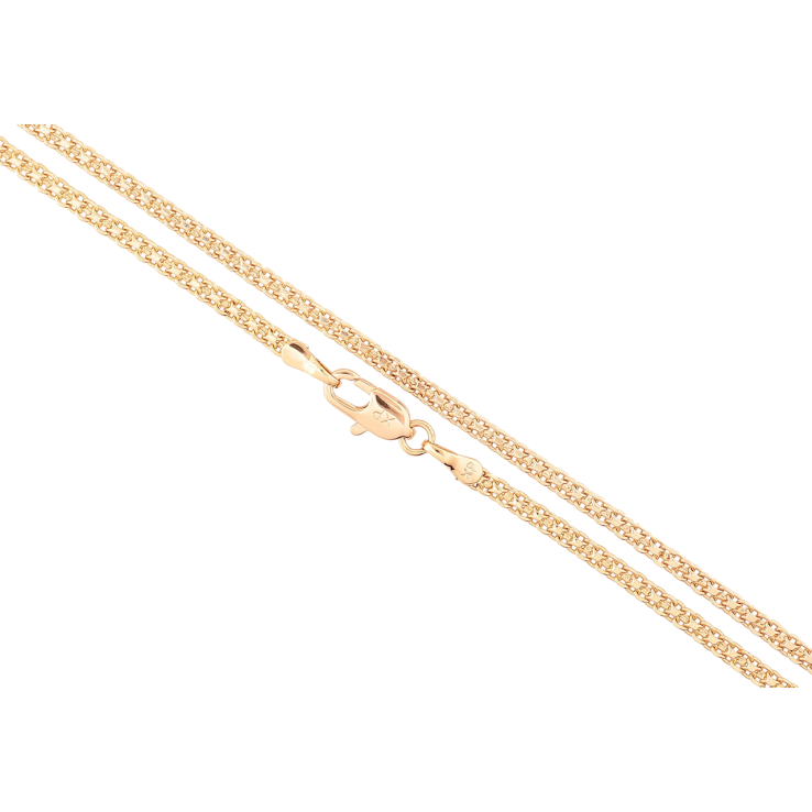 Цепочка Xuping Позолота 18K Плетение Итальянский Бисмарк длинна 45см х 2.5мм фото №14