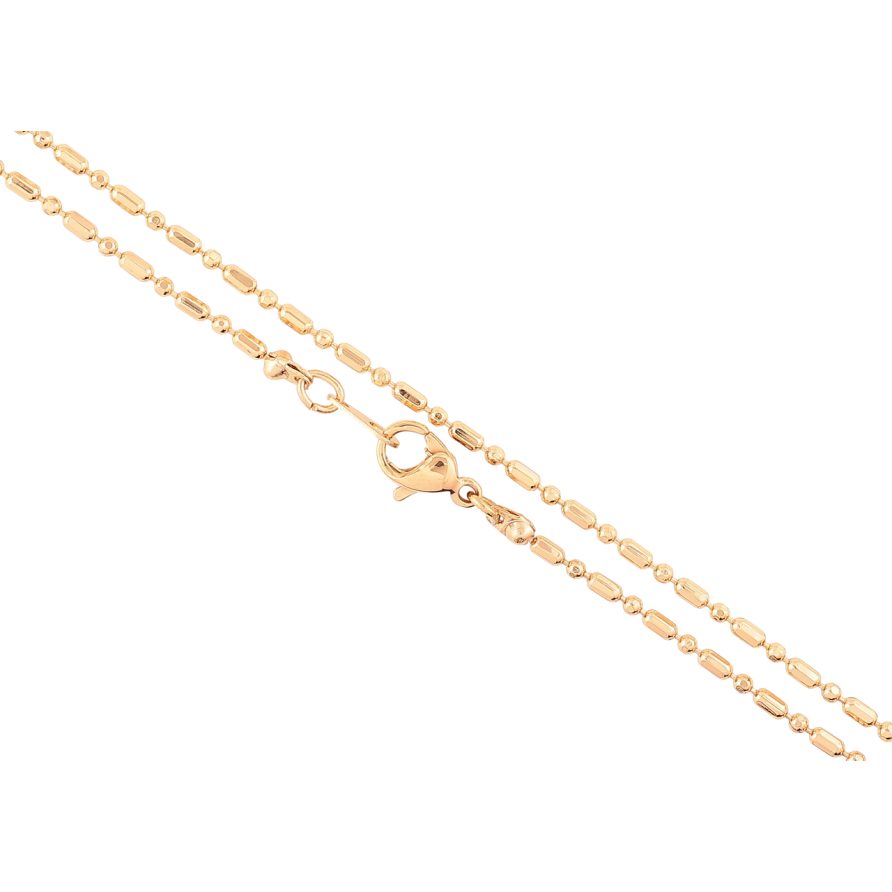 Ланцюжок Xuping Позолота 18K «Плетіння Перлина» довжина 45см х 1.5мм фото №1