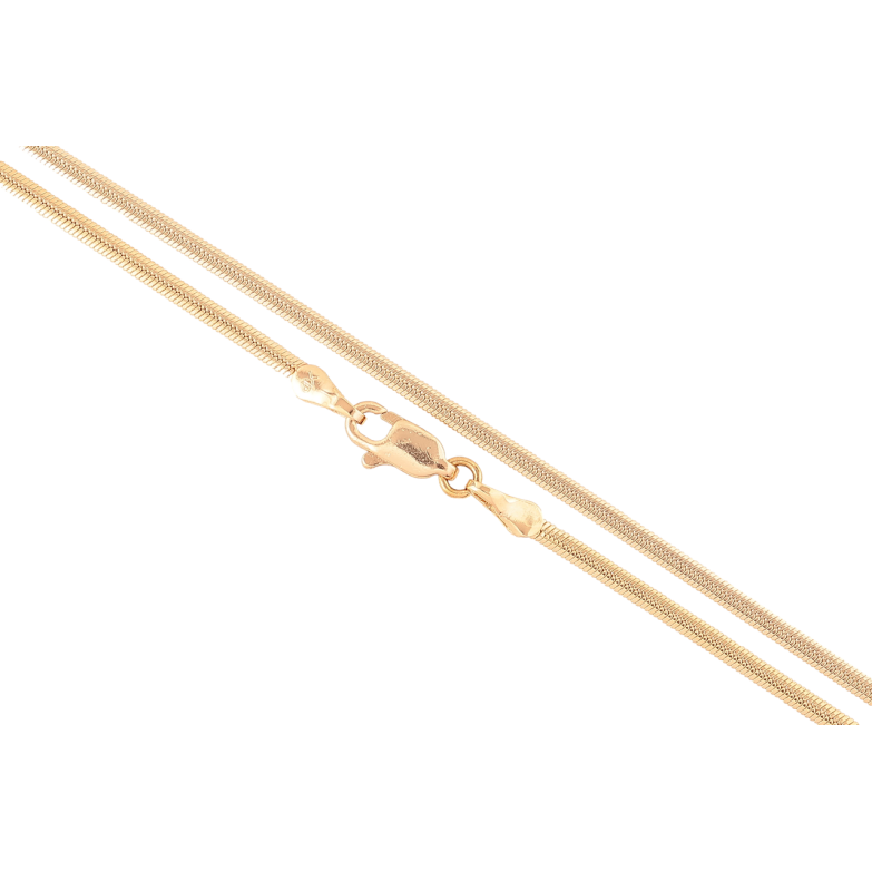 Цепочка Xuping Позолота 18K Плетение Снейк длинна 45см х 2мм фото №1