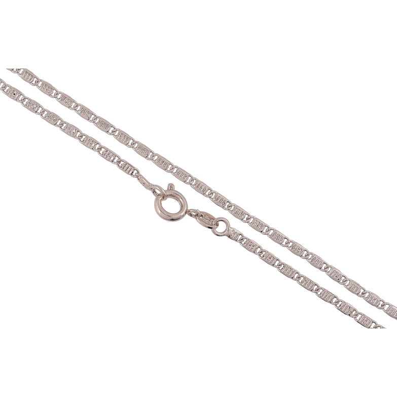 Ланцюжок Xuping Родій Плетіння Морський ланцюг з візерунком» довжина 45см х 2мм фото №1 Ланцюжок Xuping Родій Плетіння Морський ланцюг з візерунком» довжина 45см х 2мм фото №1