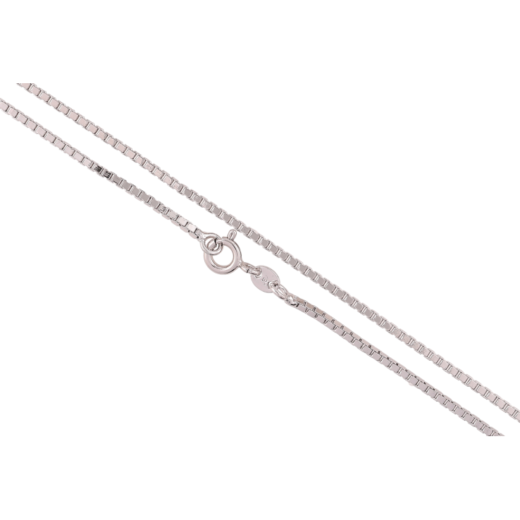 Ланцюжок Xuping Родій Плетіння Венеціанське» довжина 45см х 1.5мм фото №6 Ланцюжок Xuping Родій Плетіння Венеціанське» довжина 45см х 1.5мм фото №6