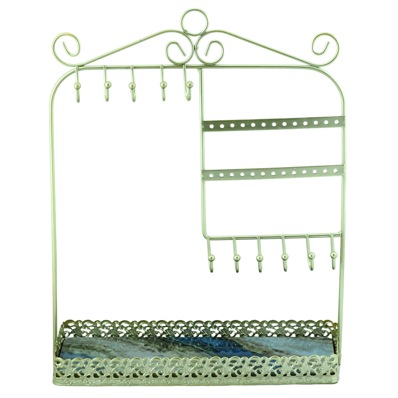 Підставка під сережки ланцюжки браслети Металева 33х25см (12 пар, 11 гачків) фото №7