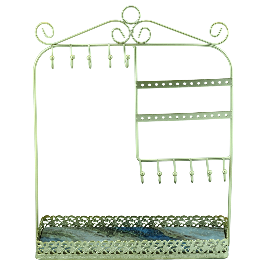 Підставка під сережки ланцюжки браслети Металева 33х25см (12 пар, 11 гачків) фото №1