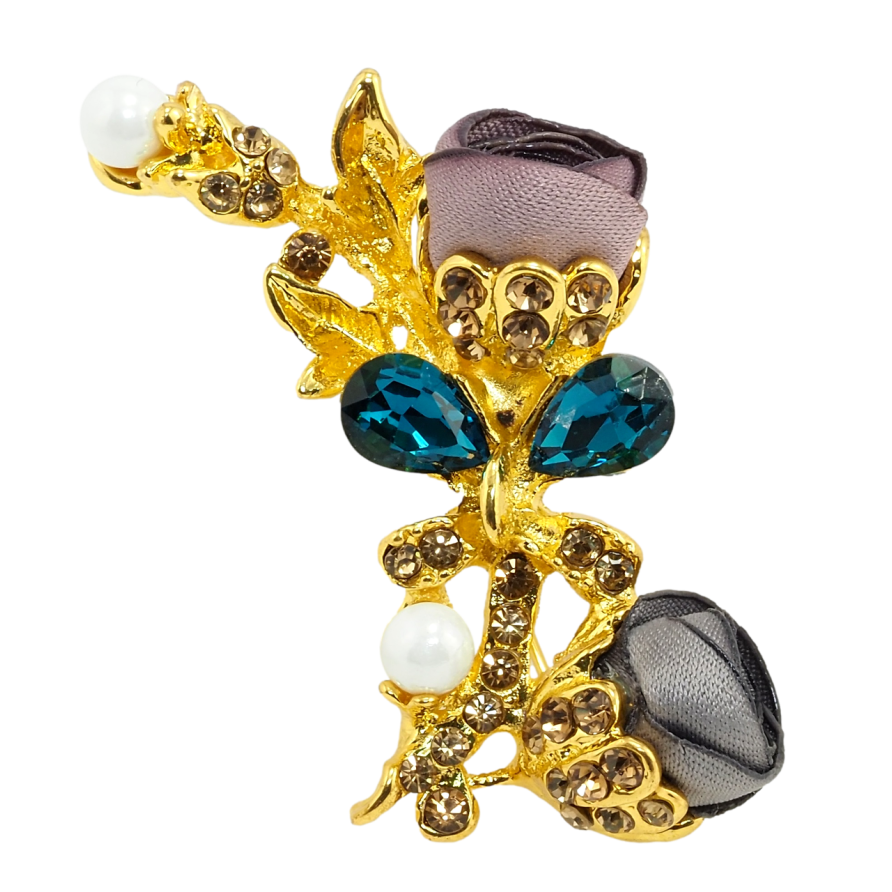 Брошка Квіткова гілочка колір в асортименті фото №1