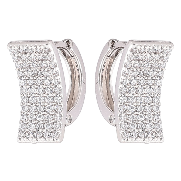 Серьги Xuping Родий колечки Инкрустация цирконием» фото №22 Серьги Xuping Родий колечки Инкрустация цирконием» фото №22