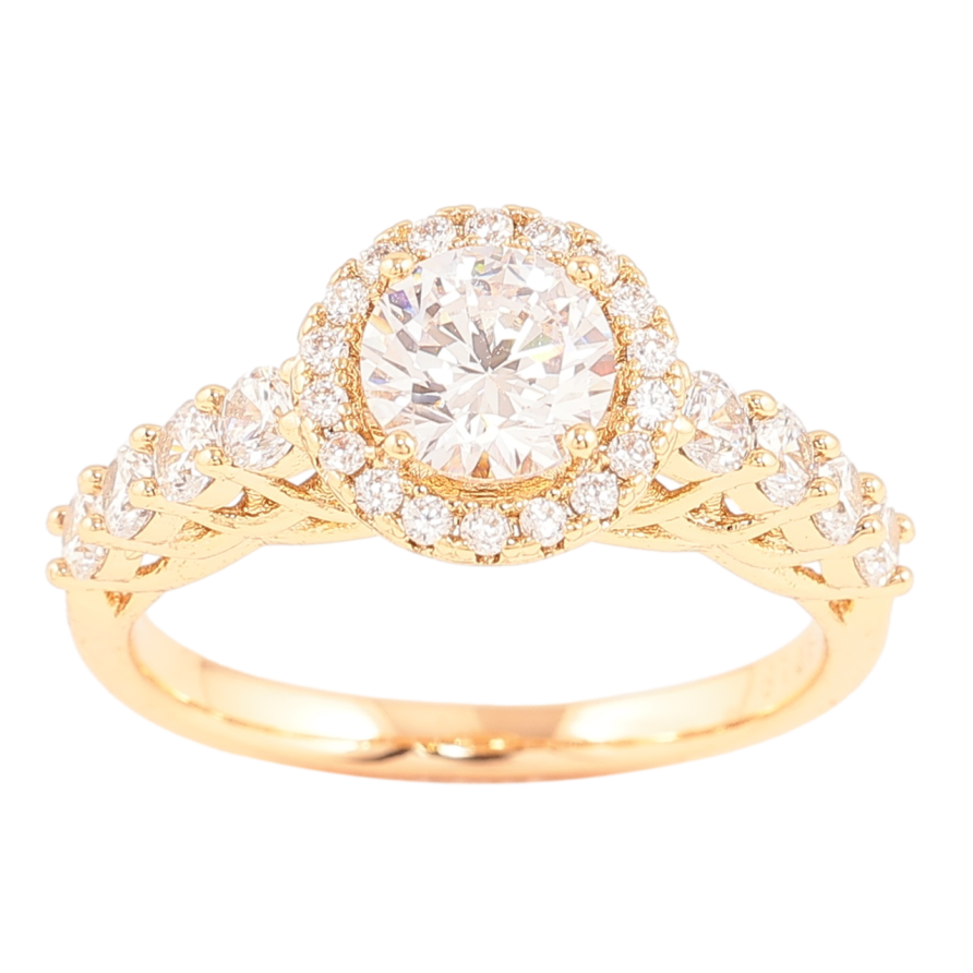 Каблучка Xuping Позолота 18K «Інкрустація цирконієм» фото №1