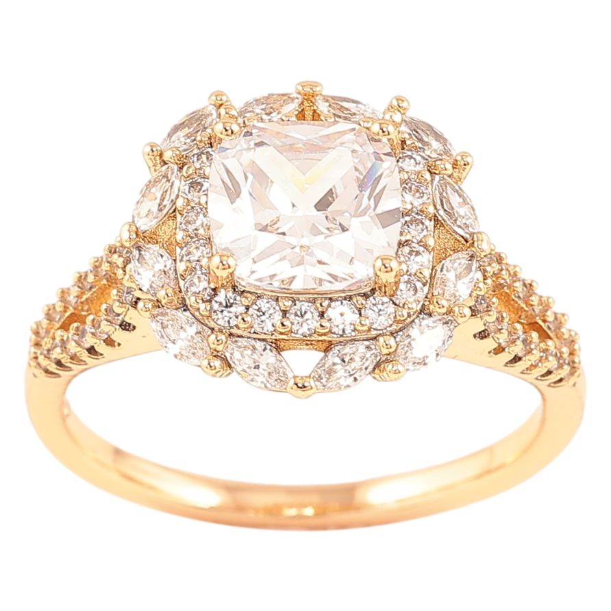 Каблучка Xuping Позолота 18K «Інкрустація цирконієм» фото №1