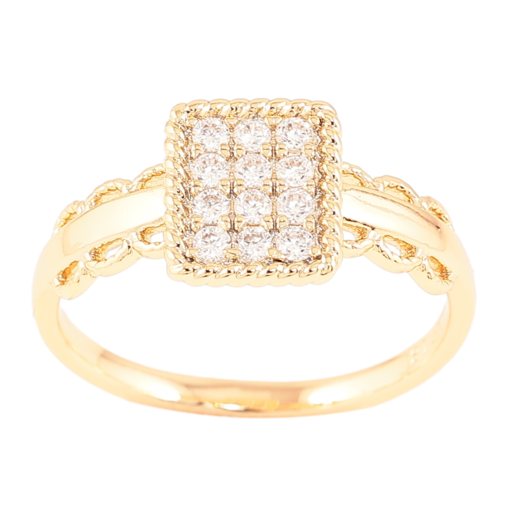 Кольцо Xuping Позолота 18K Декоративный узор с цирконием фото №20