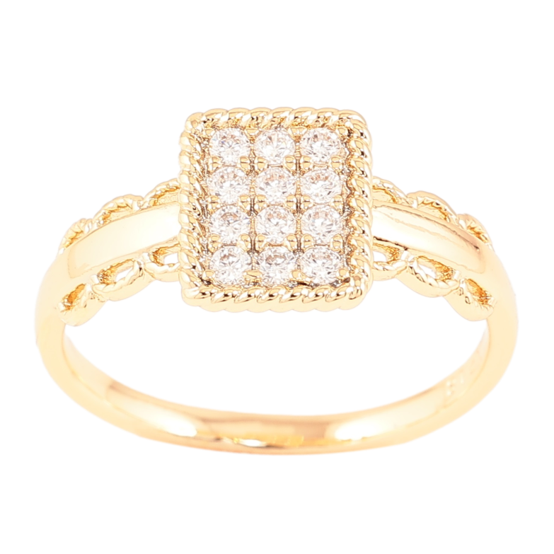 Каблучка Xuping Позолота 18K «Інкрустація цирконієм» фото №2