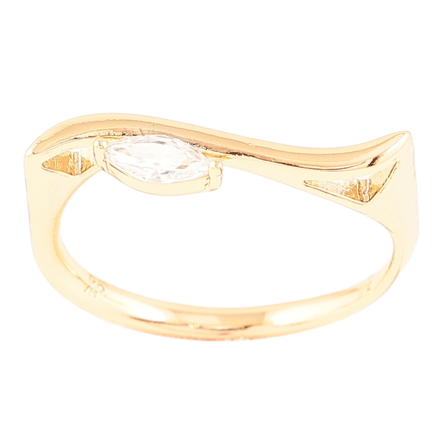 Кольцо Xuping Позолота 18K Декоративный узор с цирконием фото №1