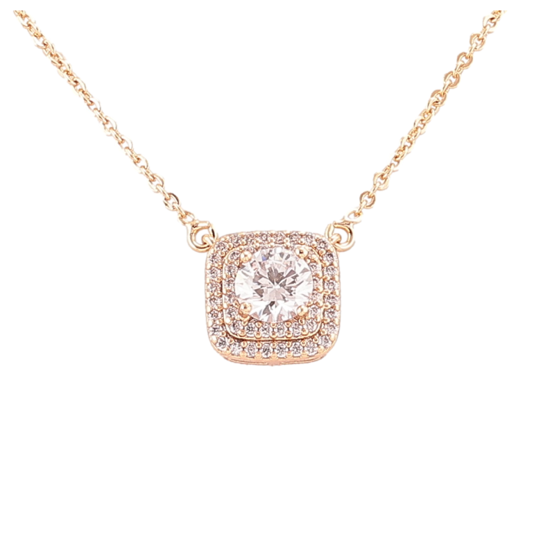 Подвеска на цепочке Xuping Позолота 18K Инкрустация цирконием длина 42-47см х 1мм фото №13