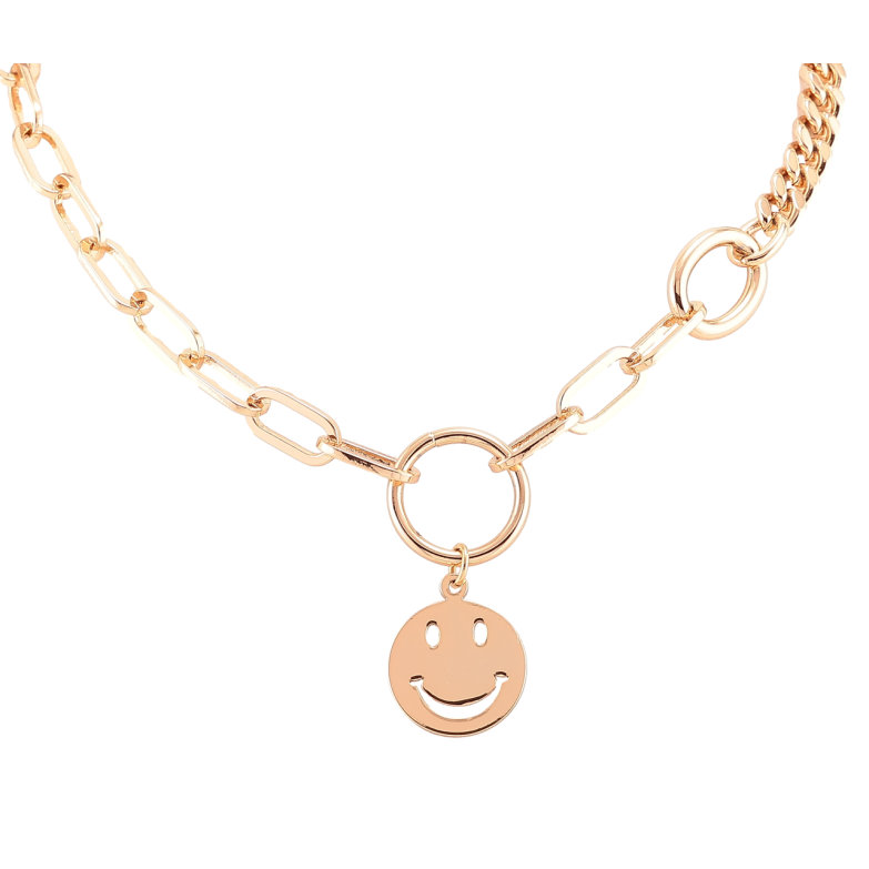Підвіска на ланцюжку Xuping Позолота 18K «Смайлик» довжина 41-46см х 5-6мм фото №8