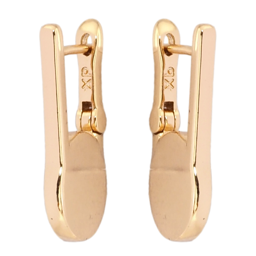 Сережки Xuping Позолота 18K англійський замок Декоративні фото №1