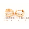 Серьги Xuping Позолота 18K колечки Классика, шир 5.6мм фото №2 Серьги Xuping Позолота 18K колечки Классика, шир 5.6мм фото №2