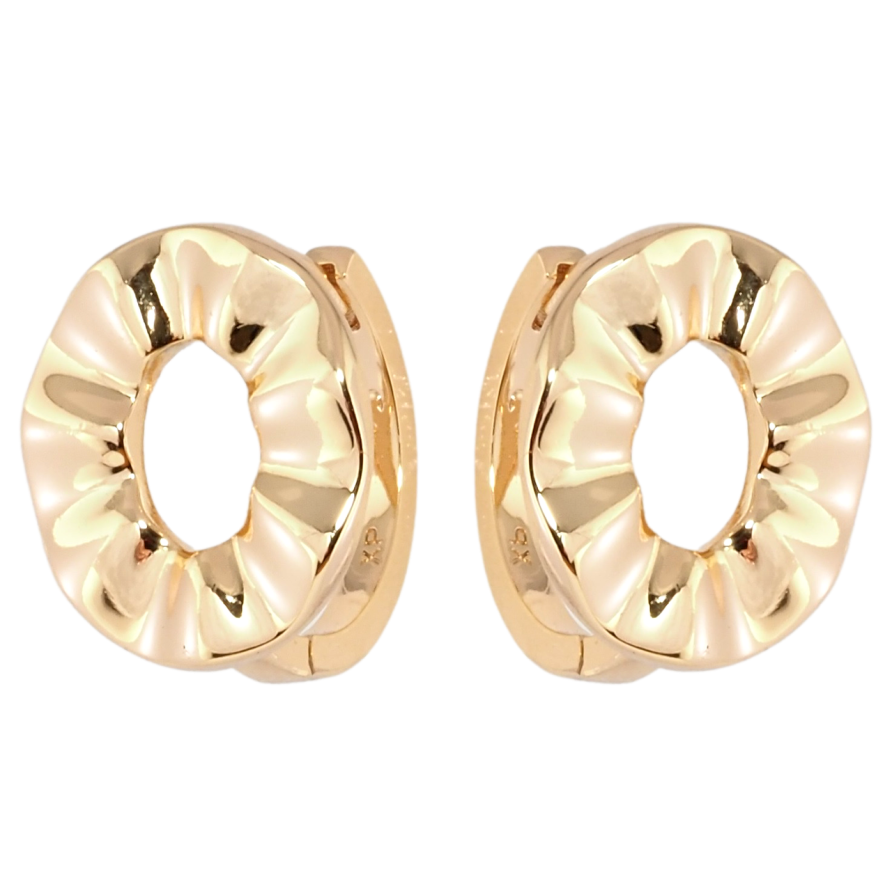 Сережки Xuping Позолота 18K колечка Фігурні овали фото №1