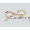 Серьги Xuping Позолота 18K колечки Колечки с треугольниками фото №2