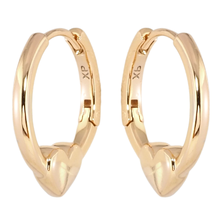 Серьги Xuping Позолота 18K колечки Сердечки фото №6 Серьги Xuping Позолота 18K колечки Сердечки фото №6