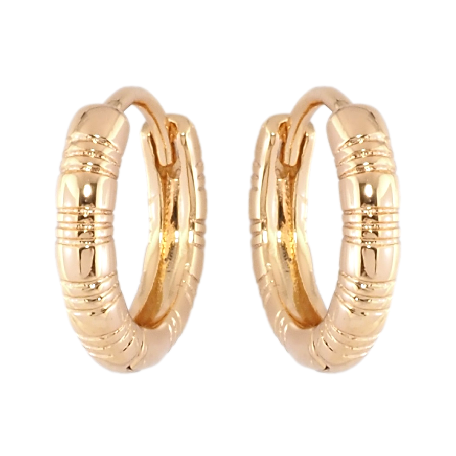 Серьги Xuping Позолота 18K колечки Декоративный узор фото №1 Серьги Xuping Позолота 18K колечки Декоративный узор фото №1