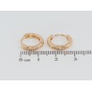 Серьги Xuping Позолота 18K колечки Декоративный узор фото №2 Серьги Xuping Позолота 18K колечки Декоративный узор фото №2