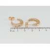 Сережки Xuping Позолота 18K пусети Дуги з різьбленим візерунком фото №2