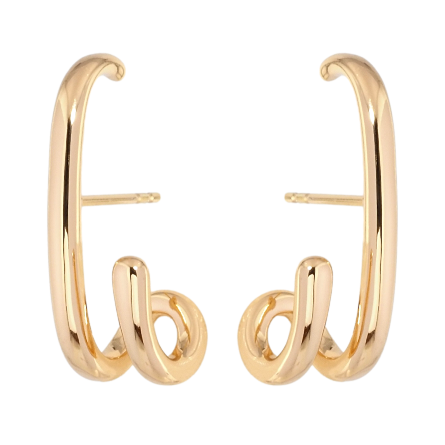 Сережки Xuping Позолота 18K пусети Авангард фото №1 Сережки Xuping Позолота 18K пусети Авангард фото №1