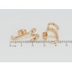 Сережки Xuping Позолота 18K пусети Авангард фото №2 Сережки Xuping Позолота 18K пусети Авангард фото №2