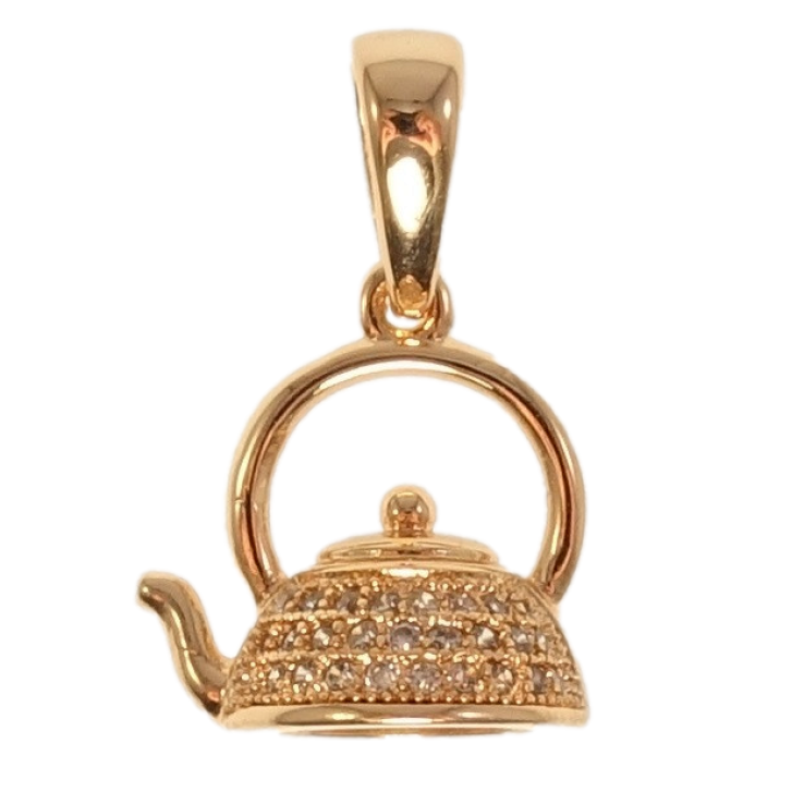 Кулон Fallon Позолота 18K Чайник фото №18