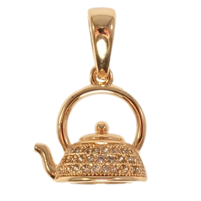 Кулон Fallon Позолота 18K Чайник фото №5