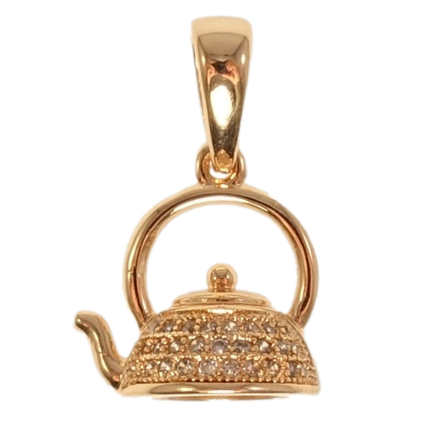 Кулон Fallon Позолота 18K Чайник фото №1