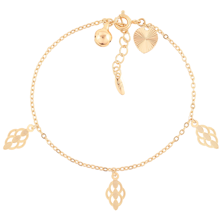 Браслет Xuping Позолота 18K Цепочка Якорная с подвесками размер с доп.цеп.17-19.5см х 1мм фото №22