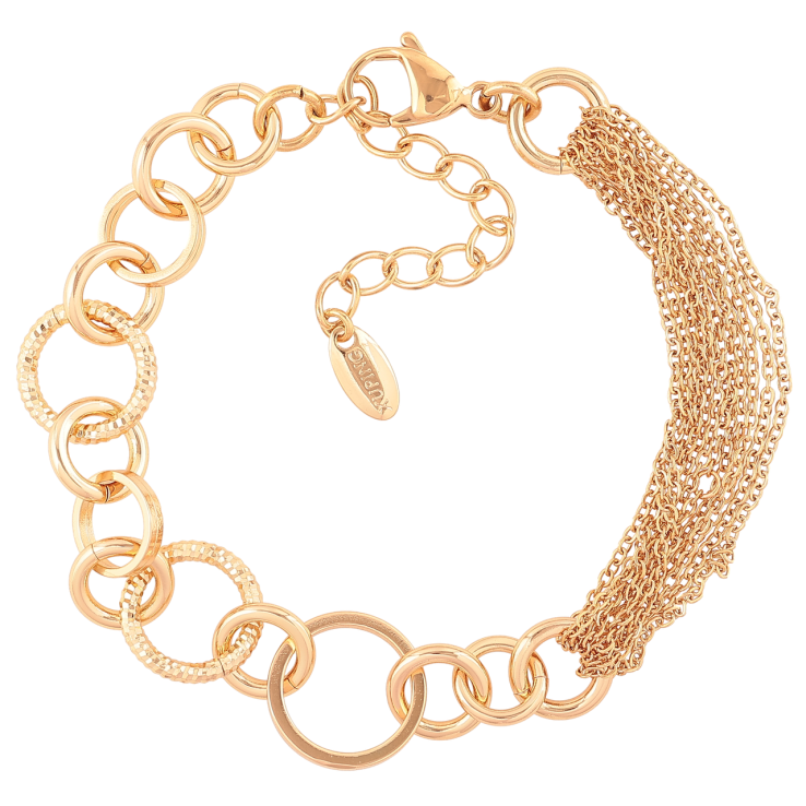 Браслет Xuping Позолота 18K Комбинированные цепочки размер с доп.цеп.19-23.5см х 8-15мм фото №22